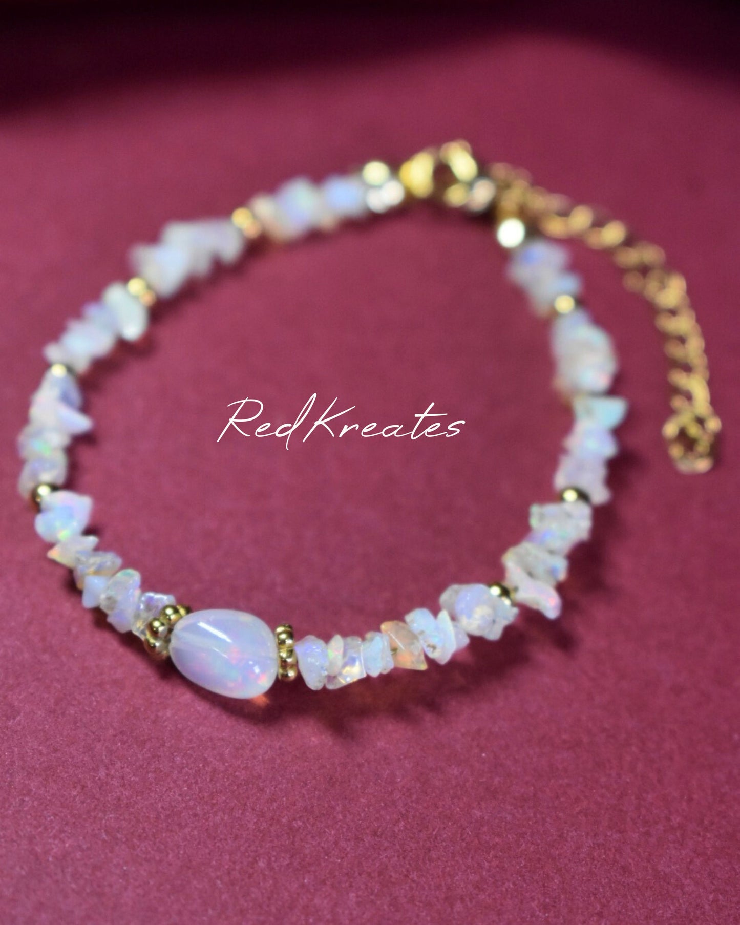 Fully beaded Ethiopian Opal Bracelet