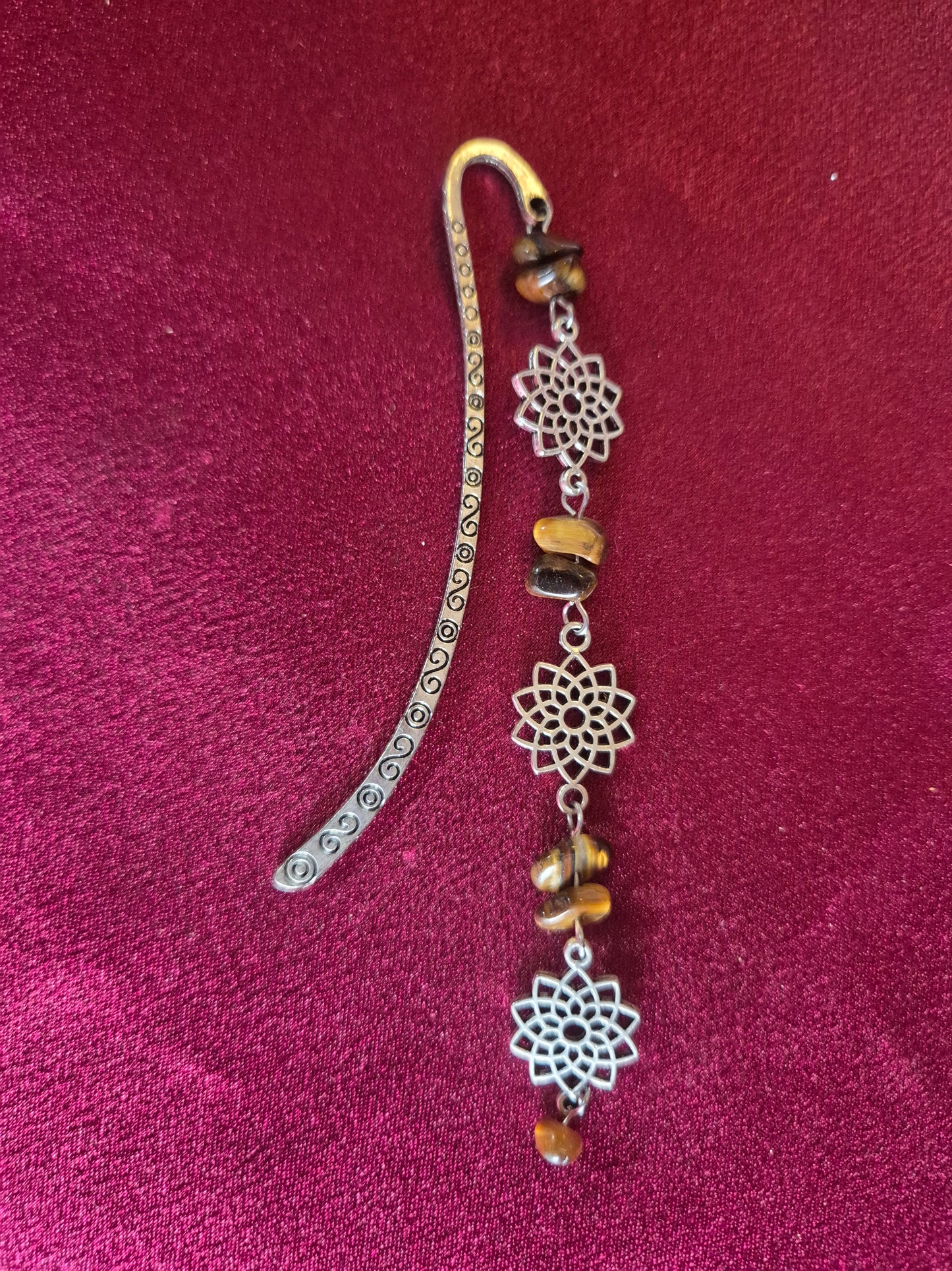 Tiger's eye bookmark