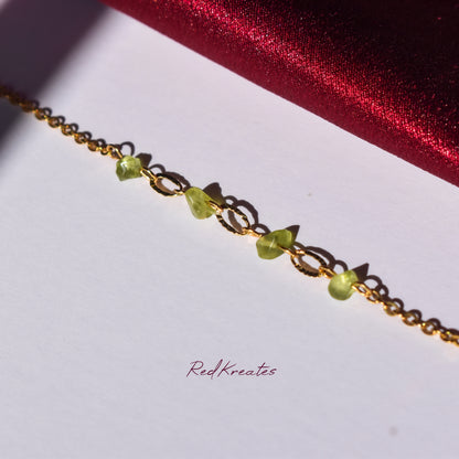 Peridot bracelet