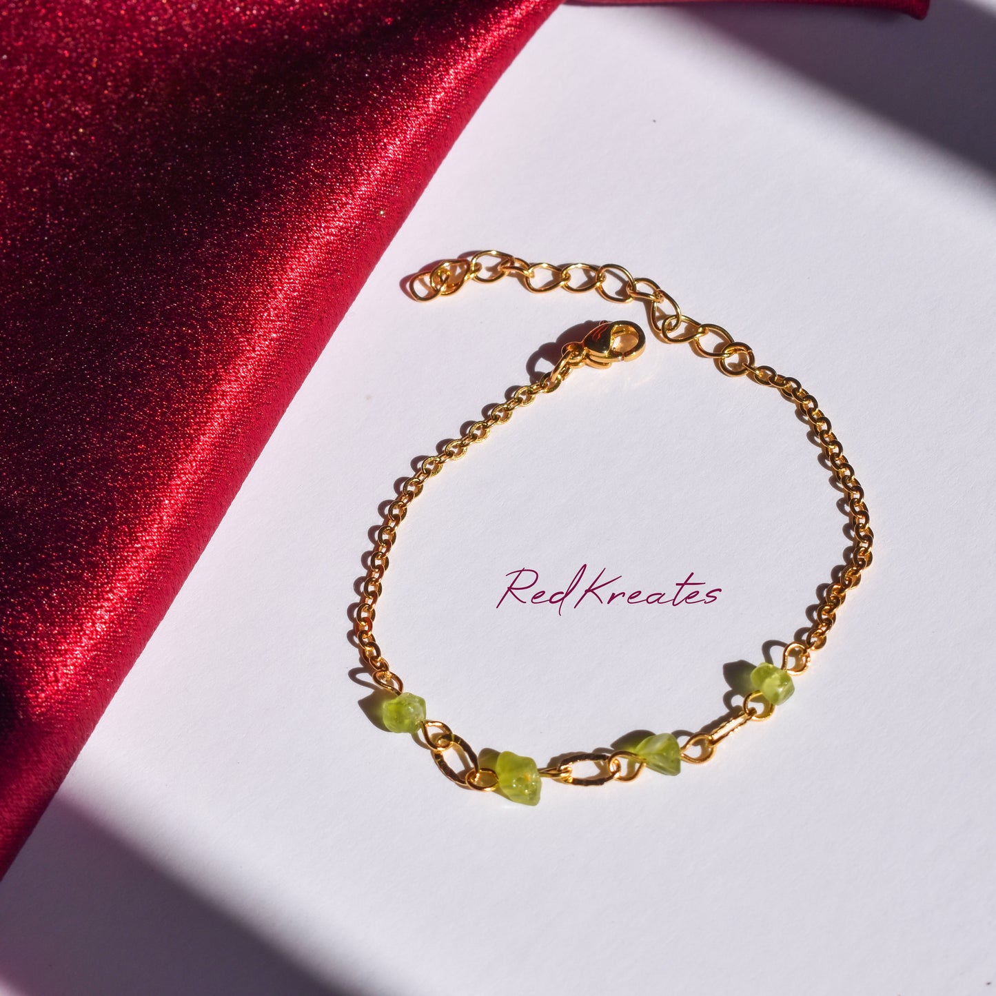 Peridot bracelet