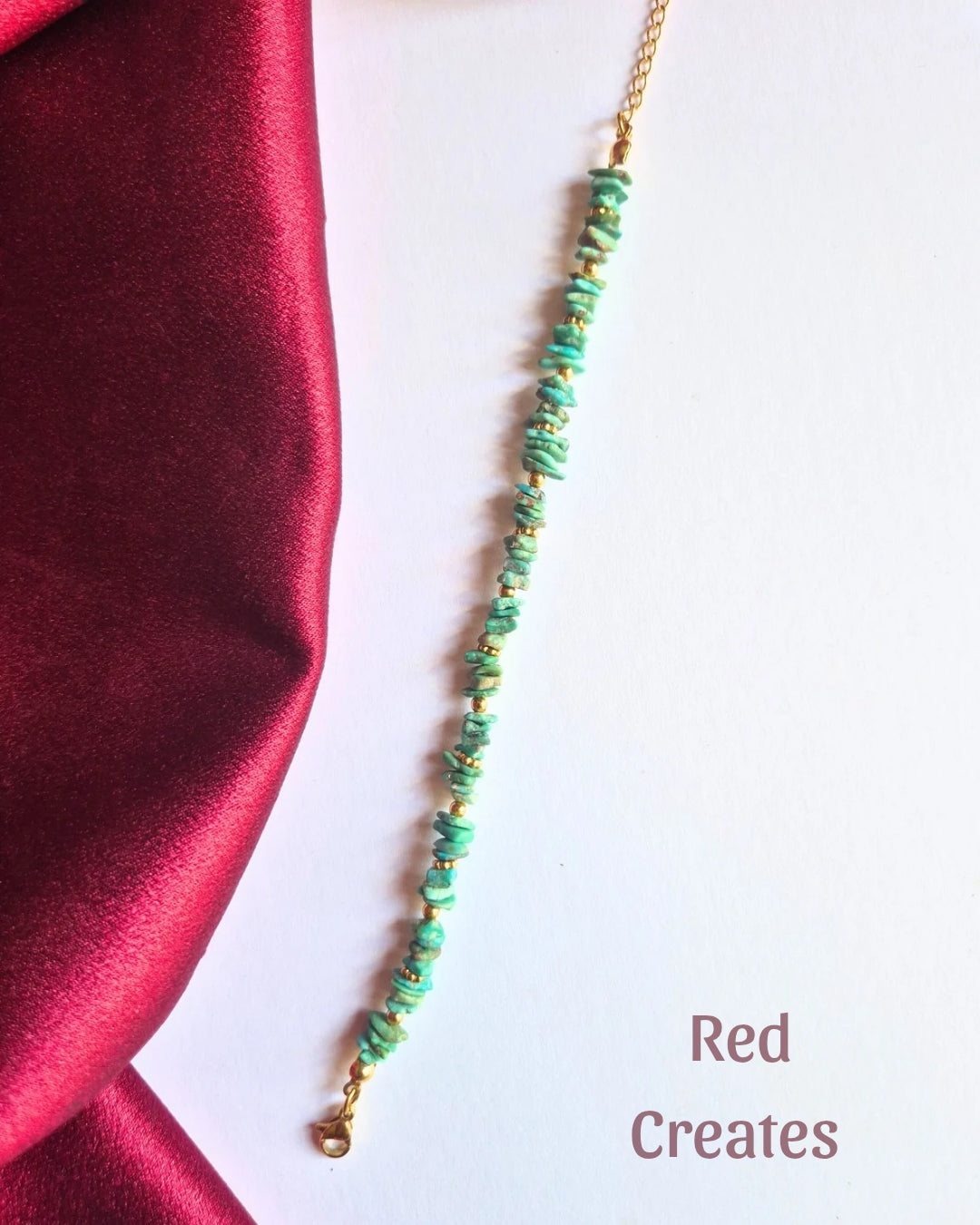 Fully beaded Turquoise bracelet