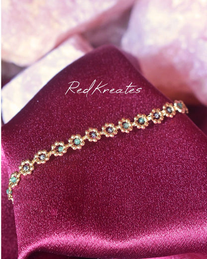 Pyrite and Green Aventurine- Prosperity bracelet