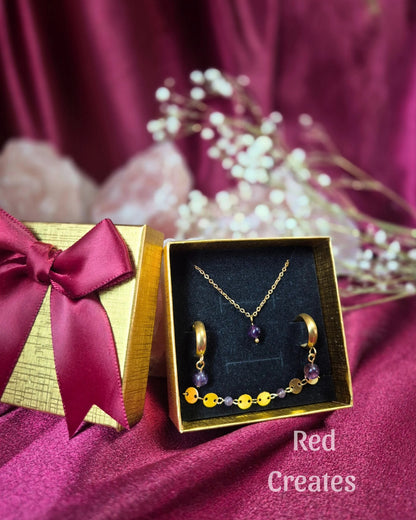 Amethyst Jewellery Set