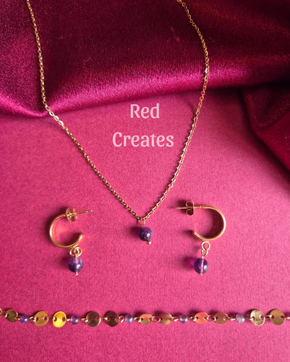 Amethyst Jewellery Set