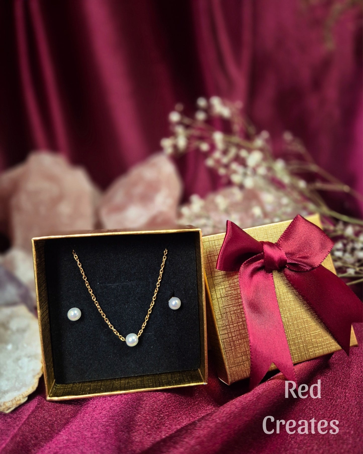 Imitation Pearl Jewellery Set