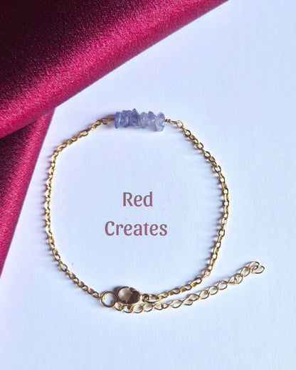 Simple Tanzanite bracelet