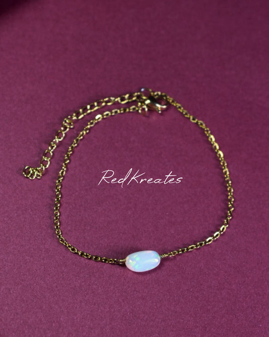 Simple Ethiopian Opal Bracelet