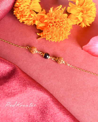 Black Tourmaline Rudraksh bracelet