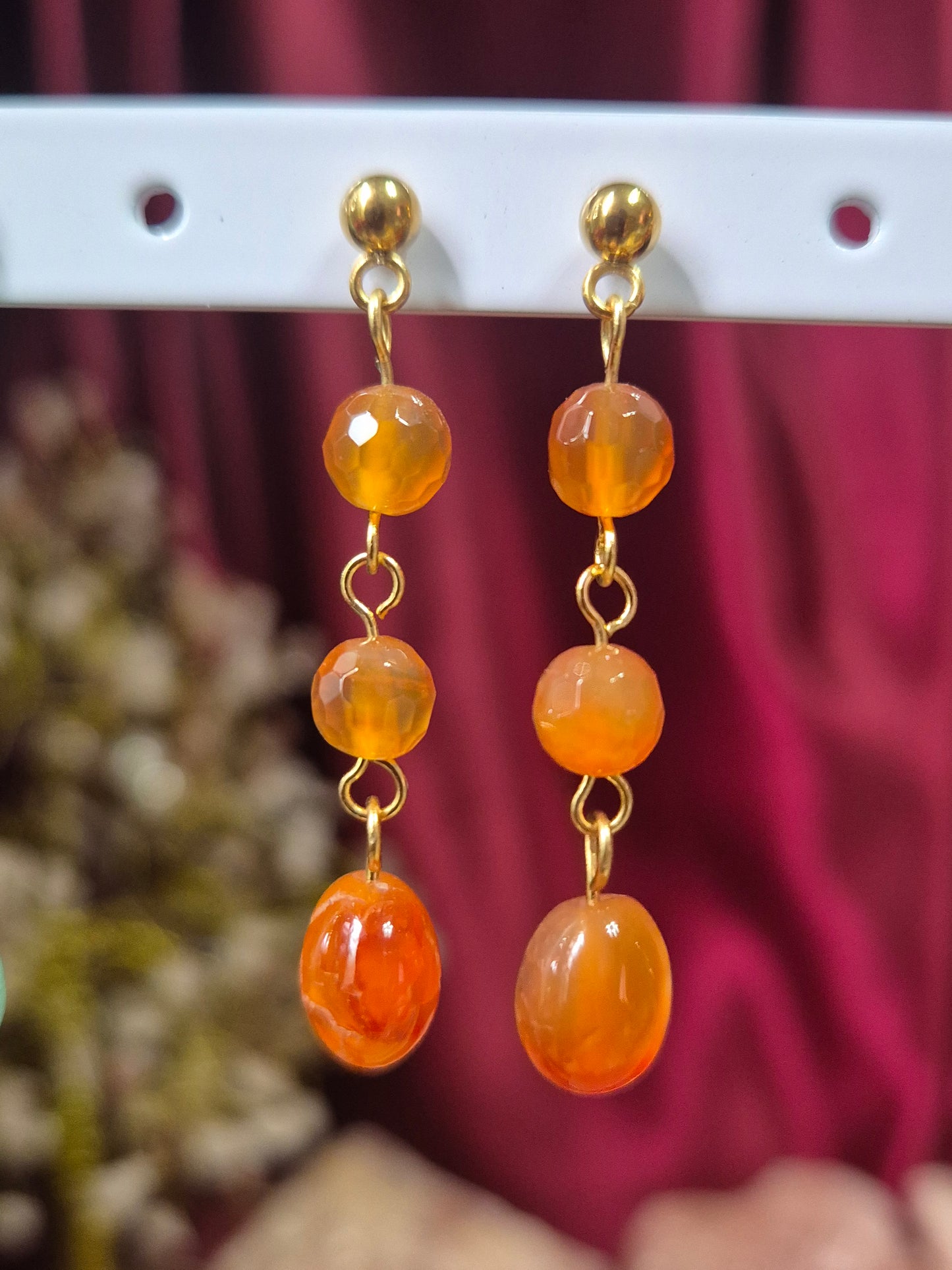 Carnelian earrings