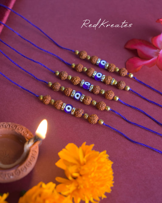 Evil eye Rudraksh Rakhi