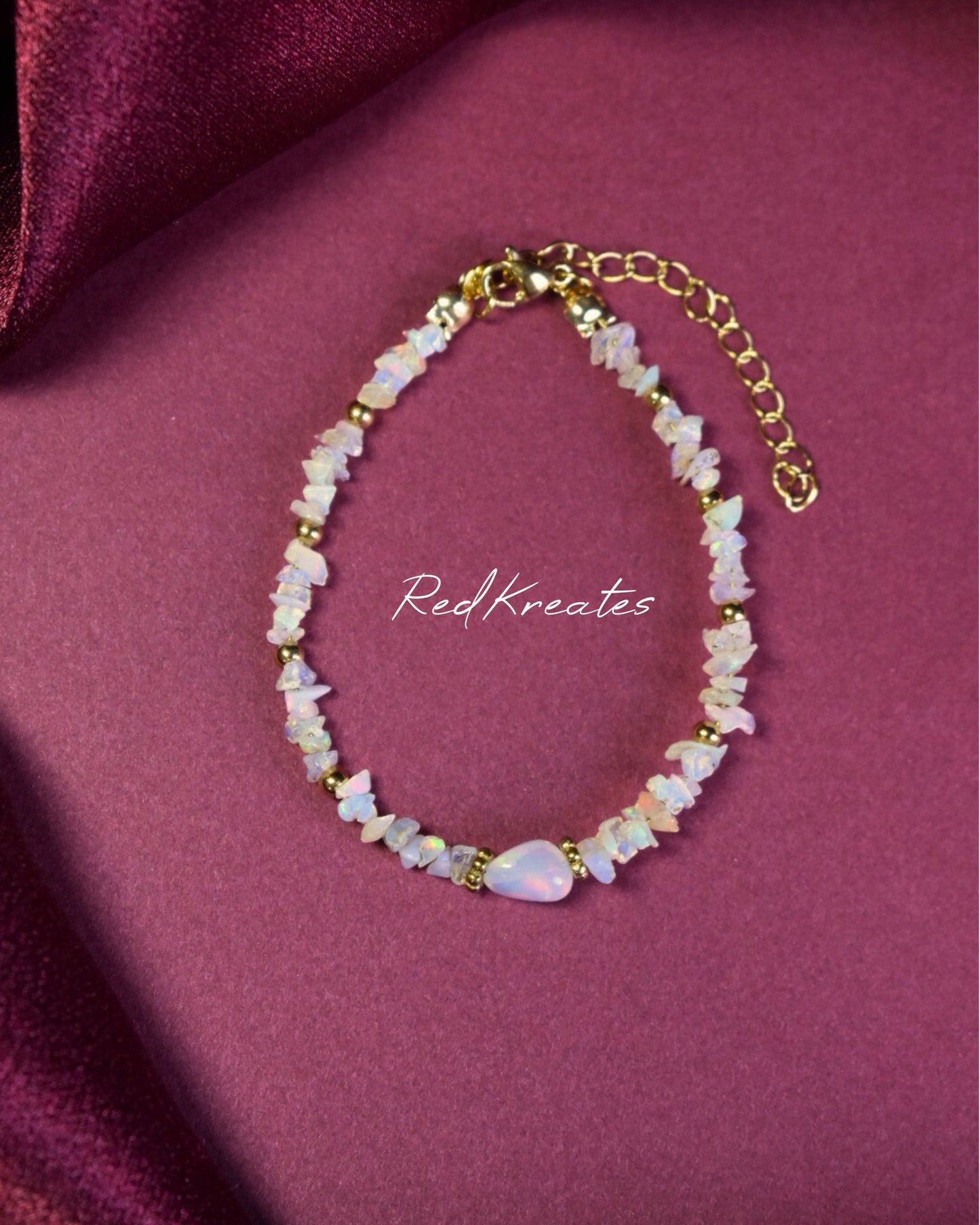 Fully beaded Ethiopian Opal Bracelet