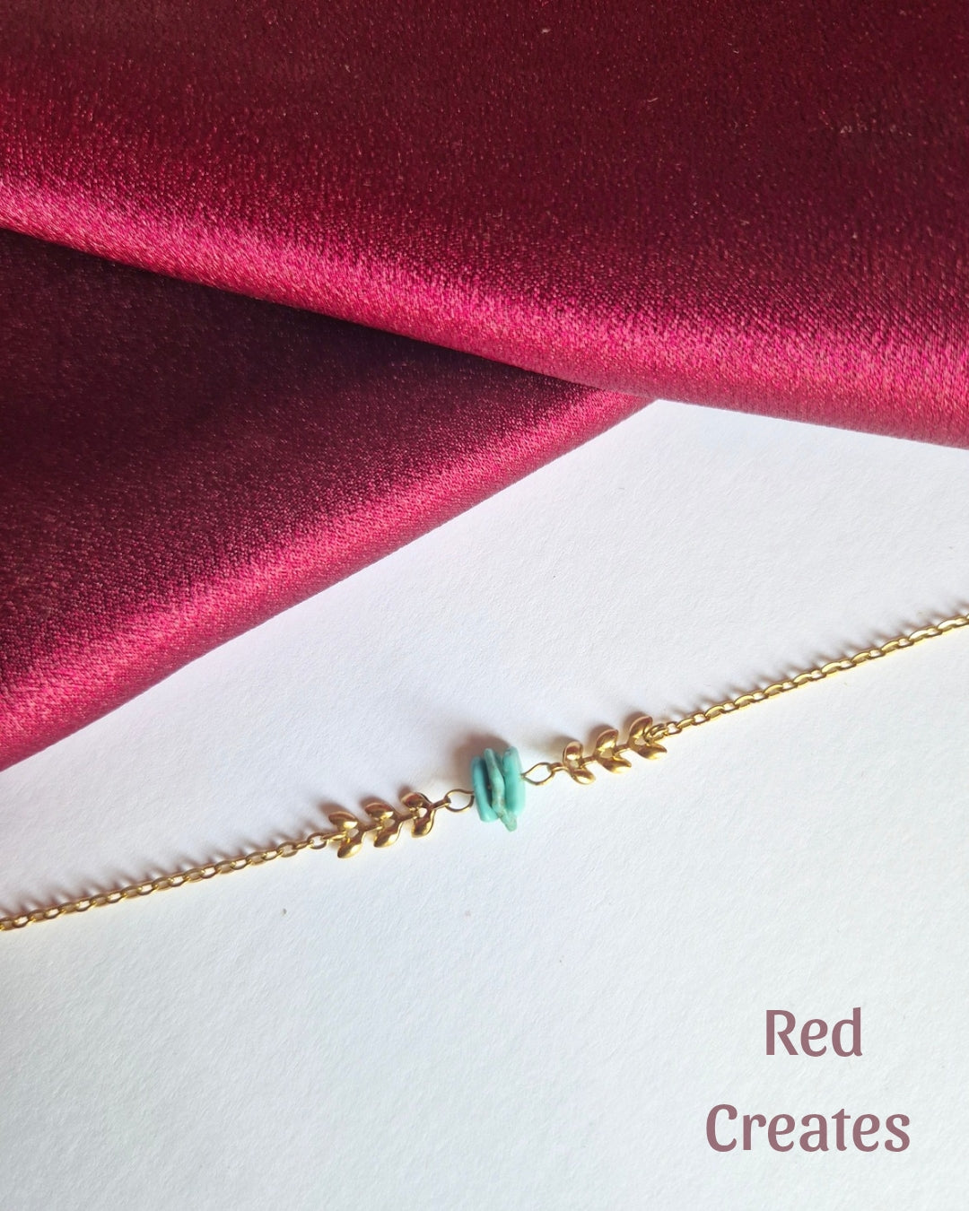 Leafy Turquoise bracelet