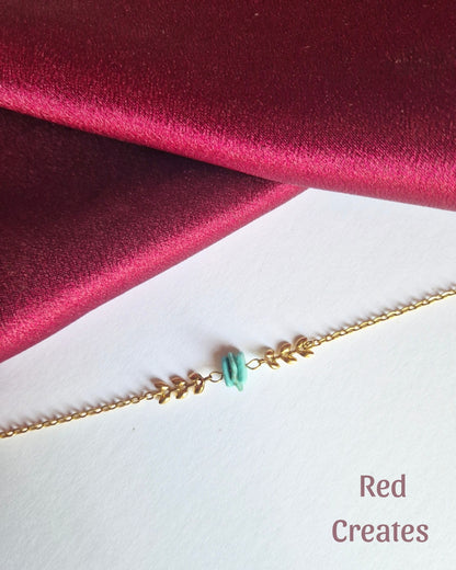 Leafy Turquoise bracelet
