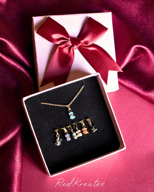 7 chakra interchangeable necklace