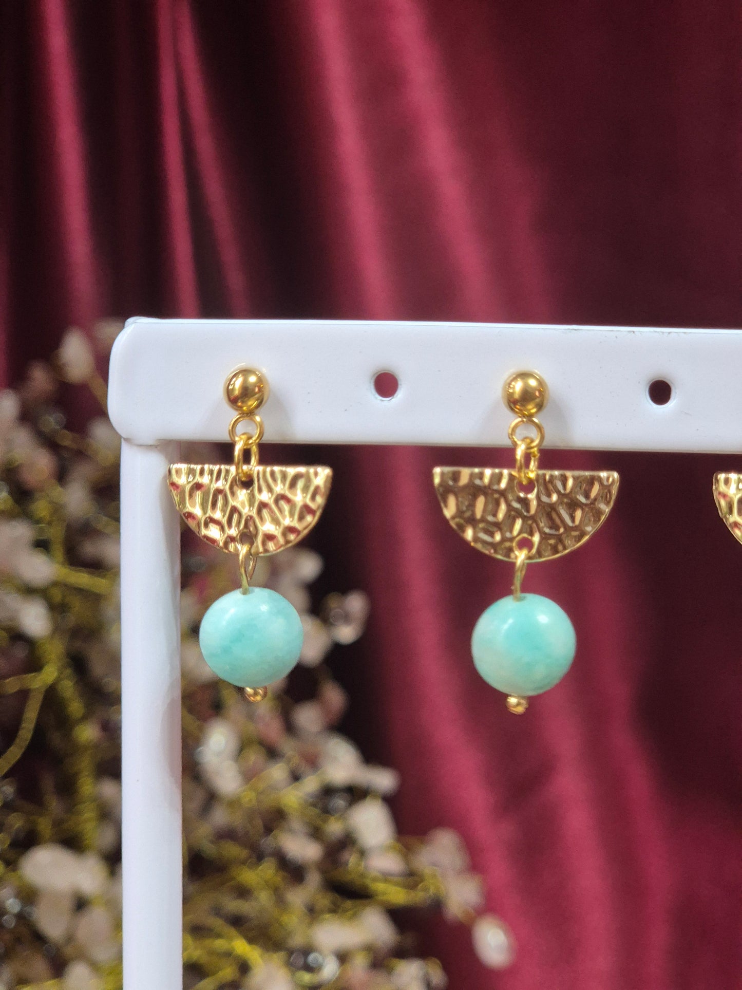 Amazonite Boho Earrings