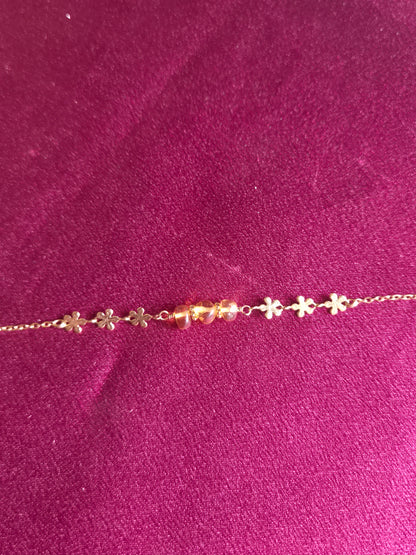 Amber flower Bracelet
