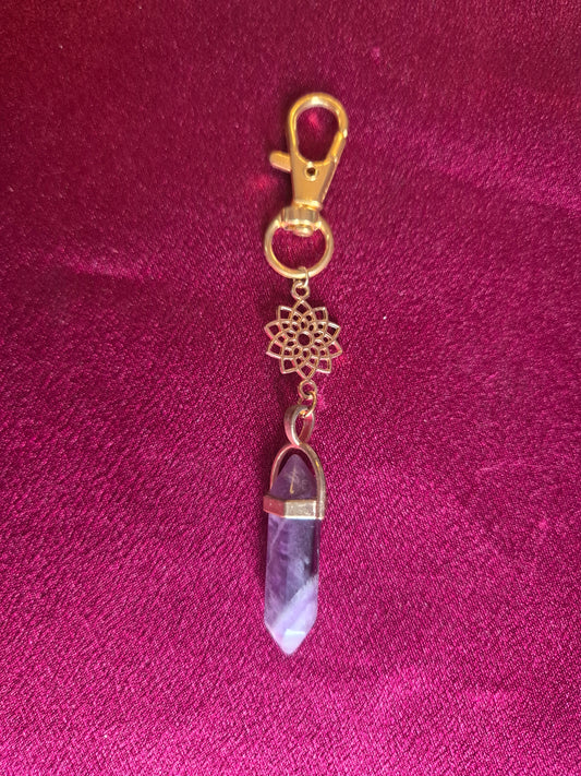 Amethyst keychain